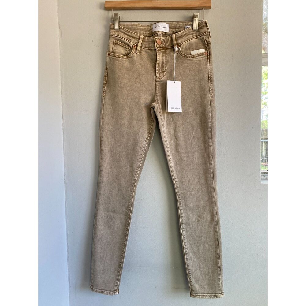 NEW DEAR JOHN DENIM gisele ankle jeans in biscotti